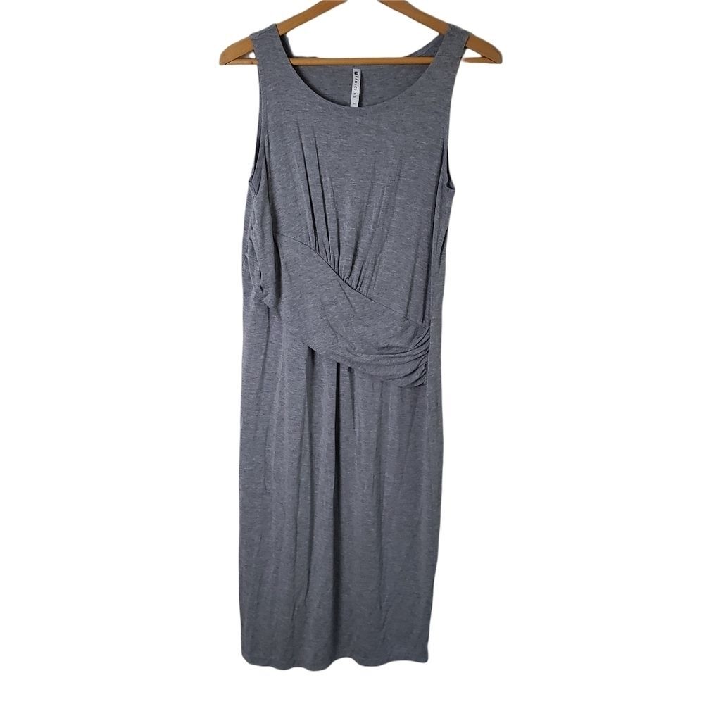 Fabletics Retta Gray Midi Dress Size M - Picture 2 of 6